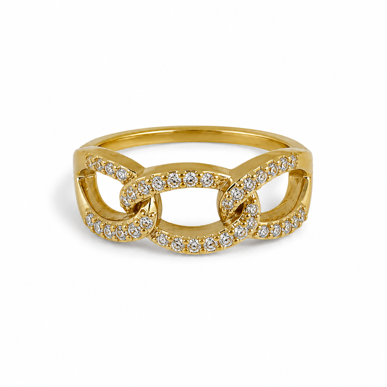 Double 8 Ring Gold